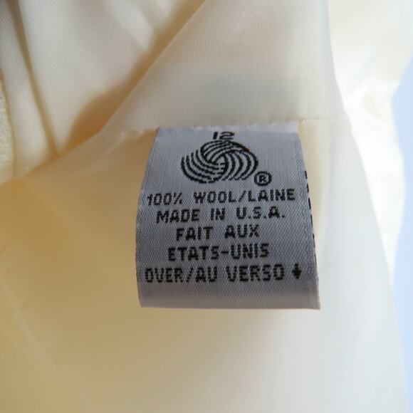 Herbert Grossman Vintage Union Made Jacket Cream Vintage Jacket Small Twee Glam - Picture 8 of 10